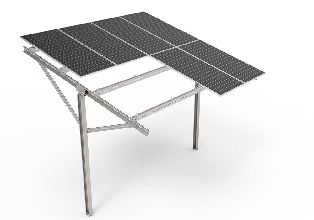 single-post ground mount solar mounting